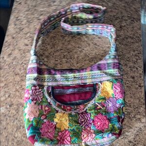 Colorful Floral Embroidered Women's Bag
